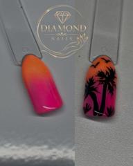 Diamond nails Tapodiné Erzsi — munkafotó 2